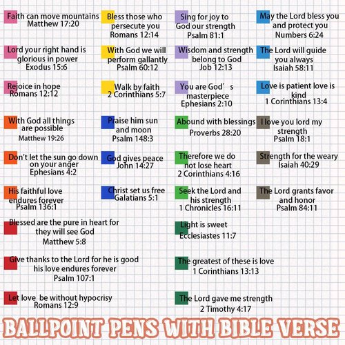 Geosar 90 Pcs Christian Gift Bulk Religious Pen Bible Verse Metal Pen Inspirational Church Scripture Gift for Women Men Nurse Teacher Student, Black Ink(Vivid Colors)