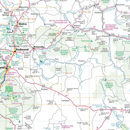 Rand McNally Oregon State Map - Easy to Read Travel Guide for Exploring Oregon