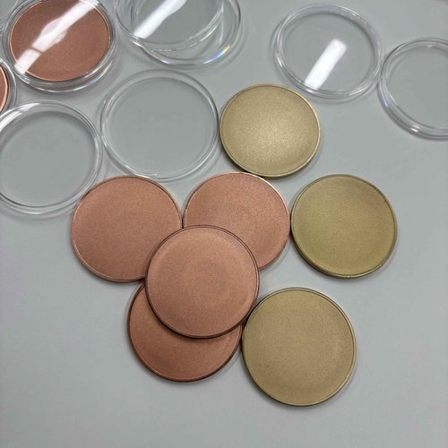 ComMarker 20 Pcs Copper Blank Challenge Coin,3mm Thickness Threaded Edged 40mm Engraving Blanks Coins,Acrylic Protection Box for Wedding DIY Crafts Engraving Travel Commemorative Collection Supplies