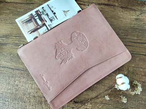 3-Ring Portfolio Padfolio for Women, Vegan Leather Binder, Pink, Zipper, Handmade Portfolio Organizer, Personalized for Lefty & Righty
