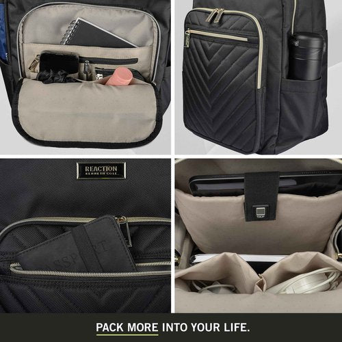 Kenneth Cole REACTION Chelsea Women's 15" Laptop Bag Computer Bookbag for Work,College, Nurse, Travel Daypack Purse Backpack, Olive, One Size