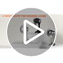 Crosize Magnetic Door Stops 2 Pack, Stainless Steel, White (No-Drill Adhesive or Screws) – 2 Pack
