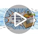 Convivium 2 Pack Insulated Shipping Boxes with Aluminum Foil Liner, 8x5x6 Inches, Hot & Cold Food Delivery