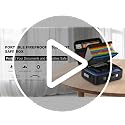 15x11x5 Inch Fireproof Document Box with Lock - Black, UL-94 VTM-0 Certified Safe Organizer