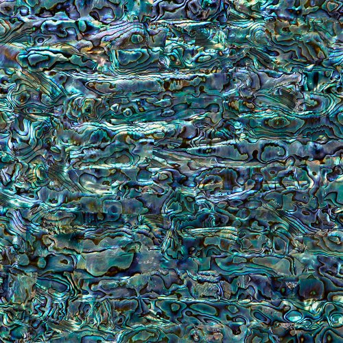 Abalone Shell Inlay Veneer for DIY or Professional Inlay Embellishments - Sustainable New Zealand Paua Natural- With 3M Double Sided Tape Backing - 9.45"X2.75"