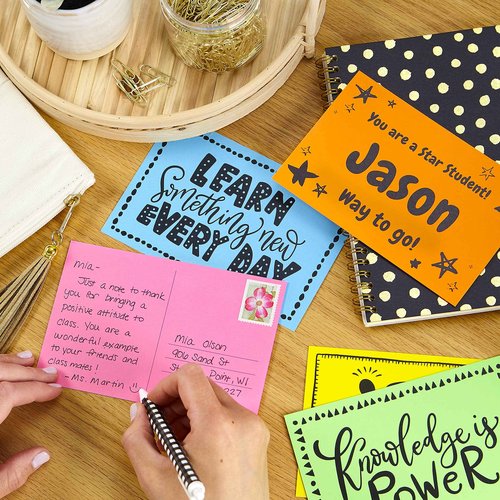 Astrobrights Colored Cardstock 8.5x11" FSC® Pulsar Pink™ 250 Sheets & Neenah 22871 Color Cardstock 8.5x11" Planetary Purple 250 Sheets
