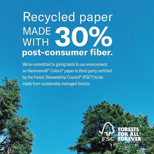 Hammermill Colored Paper - 20 lb Orchid Printer Paper, 8.5 x 11 - Made in the USA, 500 Sheets
