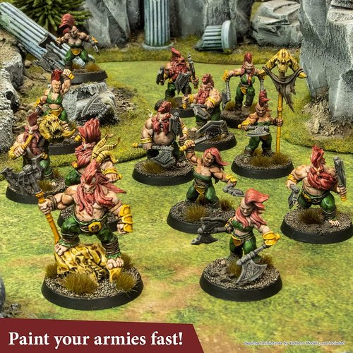 Army Painter Speedpaint 2.0 Most Wanted Paint Set - 24 x 18ml Acrylics with 2 Metallics & Free Brush for Miniatures