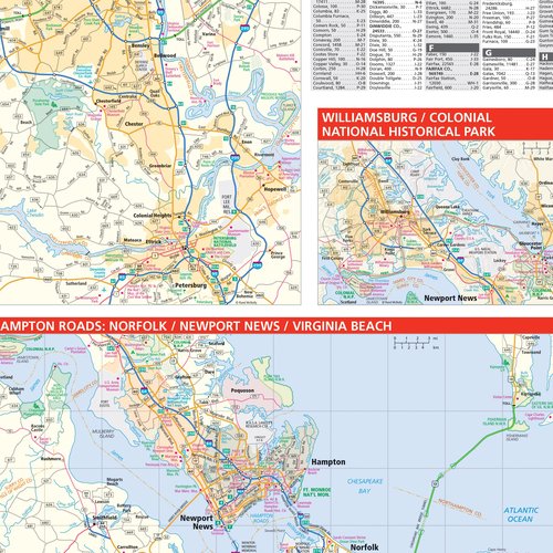 Rand McNally Easy to Read: Virginia State Map