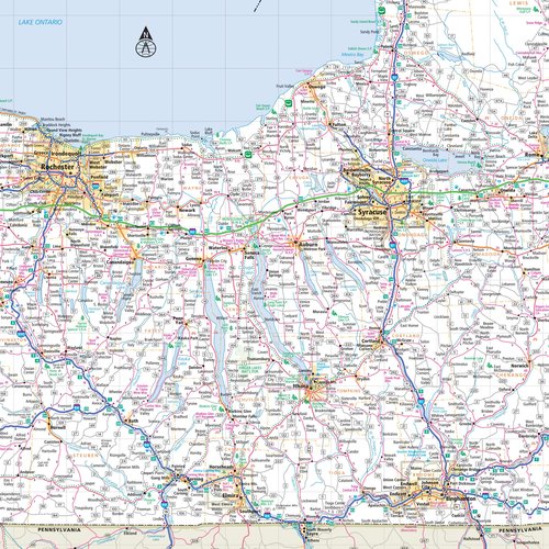 Rand McNally Easy to Read: New York State Map