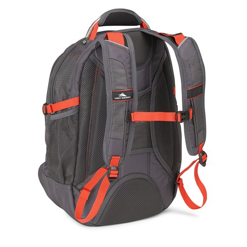 High Sierra XBT - Business Laptop Backpack, Mercury/Crimson, One Size