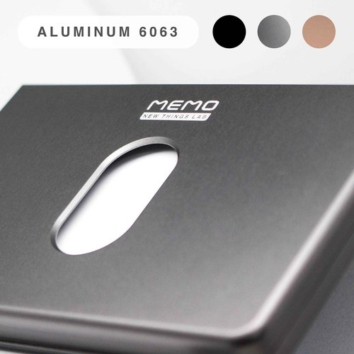 New Things Lab MEMO Whiteboard Wallet - an Innovative Mini Pocket Notebook & Aluminum RFID Blocking Wallet for Men & Women - Dry Erase Notepad w/ 6 Card Slots, Pen & Magnet Closure - Slate Grey