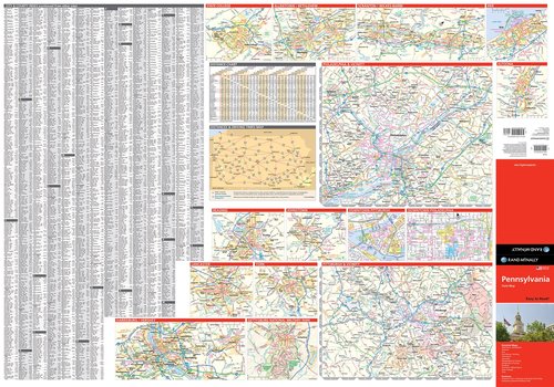 Rand McNally Easy to Read: Pennsylvania State Map