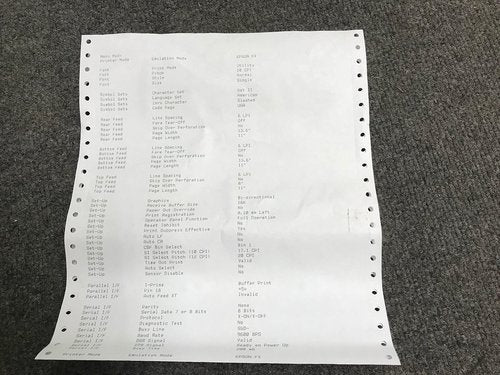 Oki Pace Mark 3410 Dot Matrix Printer, 9-pin, 550 CPS, 28 KB, Parallel, Serial, 120V (61800801)