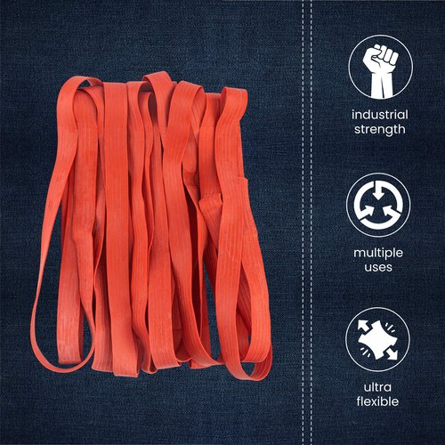 24 Pack Extra Large Rubber Bands for Furniture & Moving Blankets - 42" Length Extra Strength - Mover Bands to Secure Drawers, Doors & Covers - by Kitchentoolz