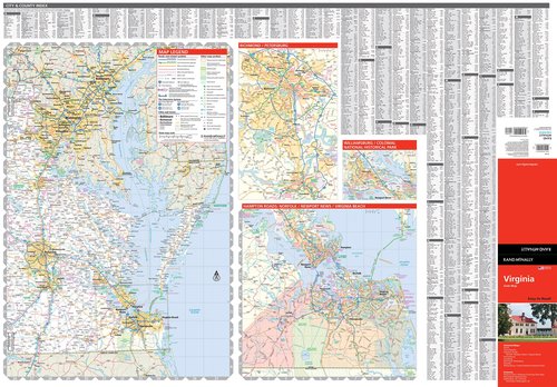 Rand McNally Easy to Read: Virginia State Map