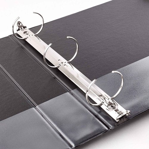 Avery Economy 3 Ring Binders, 1" Round Rings, 12 Black Binders (03301)