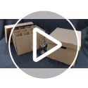 Brown 15x12x10in Glass Moving Boxes with Handles - Pack of 2 for Wine & Kitchenware