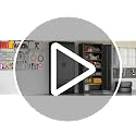 BESFUR Metal Storage Cabinet, Garage Cabinet with 2 Drawers and