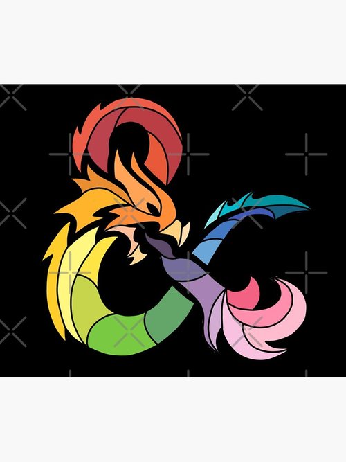 Rainbow Dragon Mouse Pad | Colorful Ampersand Design | Durable & Stylish