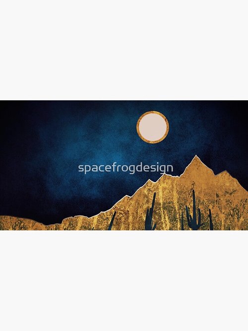 Midnight Desert Moon | Stylish Mouse Pad for Home or Office Use