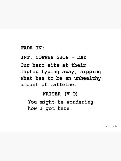 Funny Coffee Shop Scene Mouse Pad | Gift for Screenwriters | Unique Design