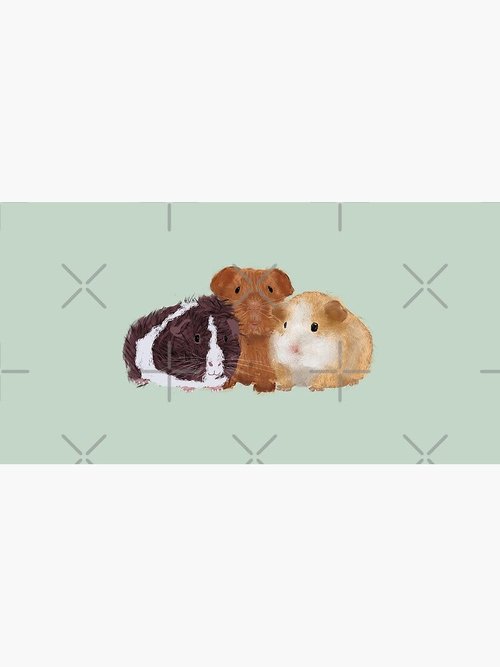 Guinea Pig-Themed Mouse Pad | Cute & Colorful Design for Animal Lovers