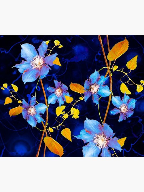 Clematis Mouse Pad | Floral Design | Perfect for Home Office Decor