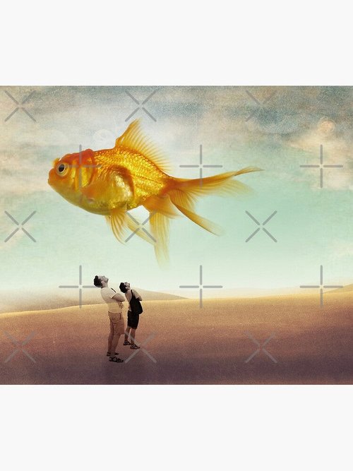 Glow Goldfish Mouse Pad | Vibrant Design | Perfect for Gamers & Home Office