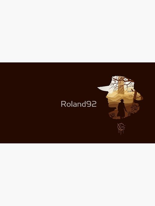Roland Silhouette Mouse Pad | Dark Tower Design | Vibrant Colors