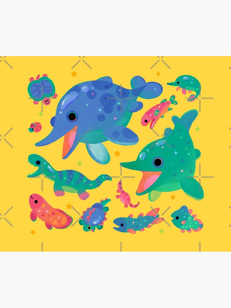 Yellow Triassic Baby Mouse Pad | Fun Design for Kids' Rooms