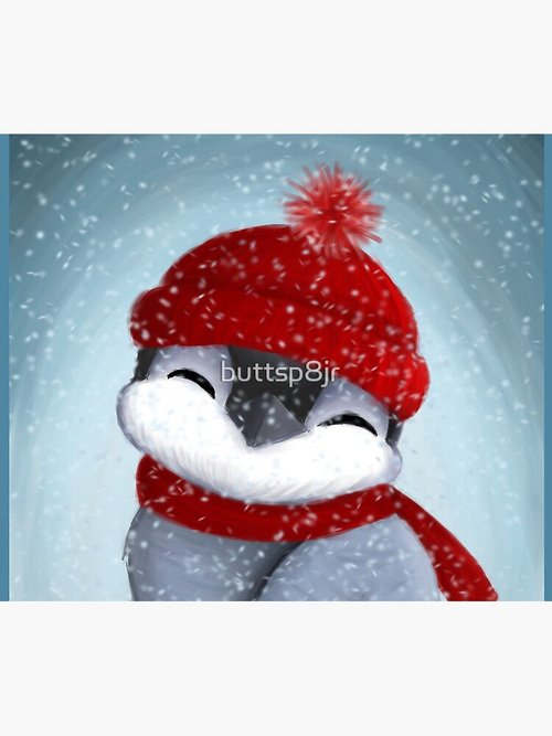 Baby Penguin Mouse Pad | Cute Design | Perfect for Kids' Rooms