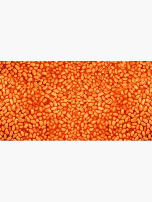 Baked Beans Pattern Mouse Pad | Fun Design for Home Office Use