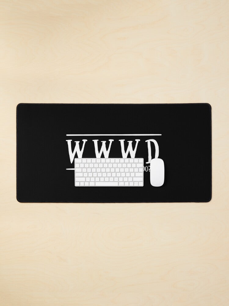 WWWD Mouse Pad | Fun Office Accessory for Creative Minds