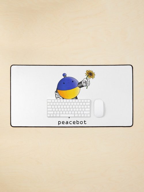 Peacebot Mouse Pad | Eco-Friendly Design | Perfect for Home Office