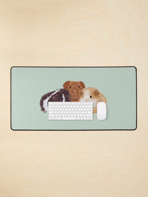 Guinea Pig-Themed Mouse Pad | Cute & Colorful Design for Animal Lovers