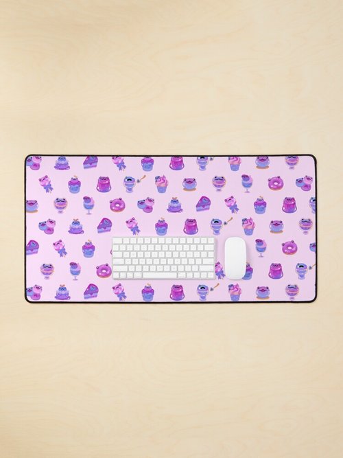 Blueberry Frog Mouse Pad | Colorful Design | Perfect for Home Office