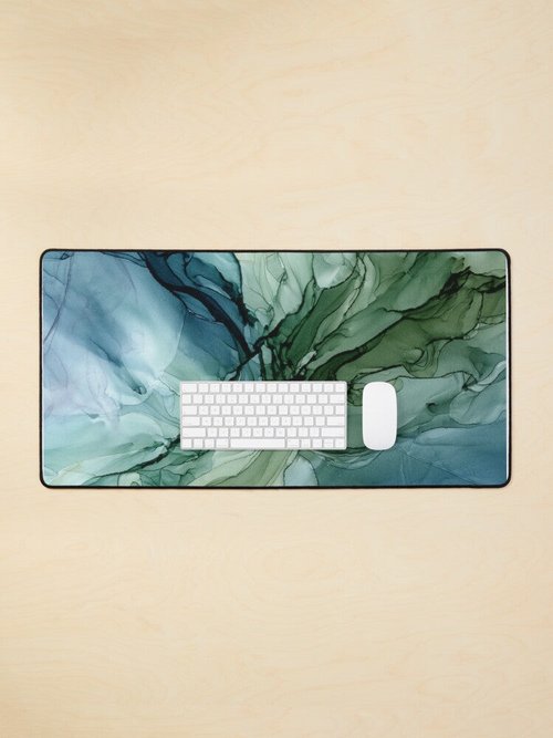 Abstract Nature Landscape Mouse Pad | Artistic Flow Design for Home Office