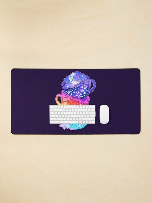 Aesthetic Sky Teacup Set | Stylish Mouse Pad for Home Office Use