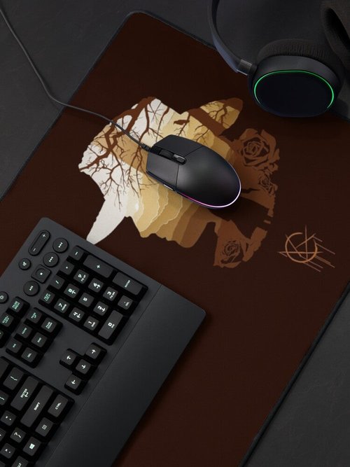 Roland Silhouette Mouse Pad | Dark Tower Design | Vibrant Colors