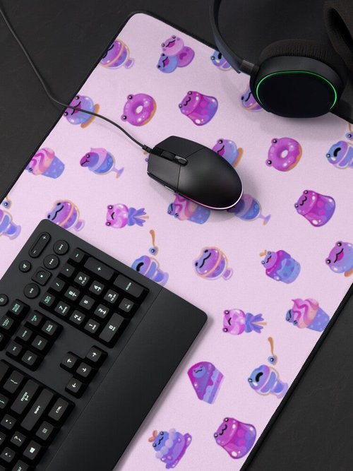 Blueberry Frog Mouse Pad | Colorful Design | Perfect for Home Office