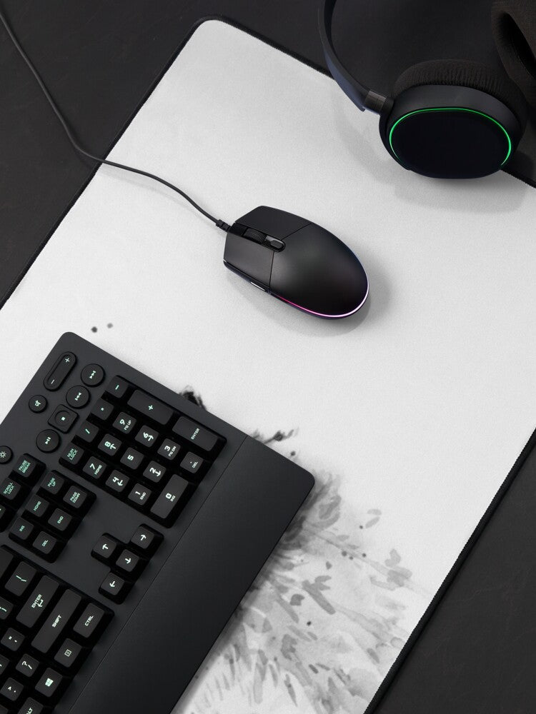 Watercolor Mouse Pad – Wolf Howling Design | Eco-Friendly & Stylish