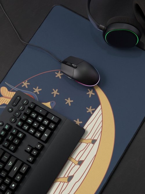 Celestial Cow Mouse Pad | Stylish Design for Home or Office Use