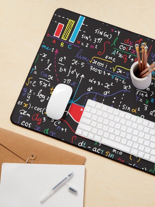 Mathematics Mouse Pad – Durable | Stylish Design for Students & Professionals
