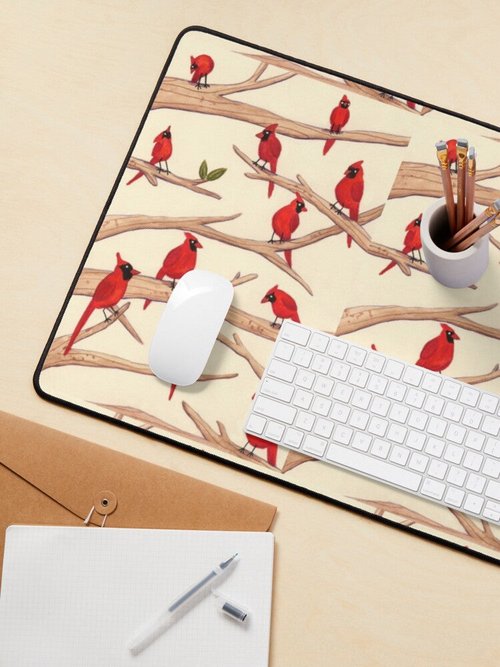 Cardinals Mouse Pad | Durable Design | Perfect for Home or Office