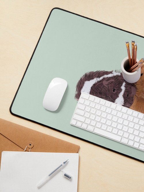 Guinea Pig-Themed Mouse Pad | Cute & Colorful Design for Animal Lovers
