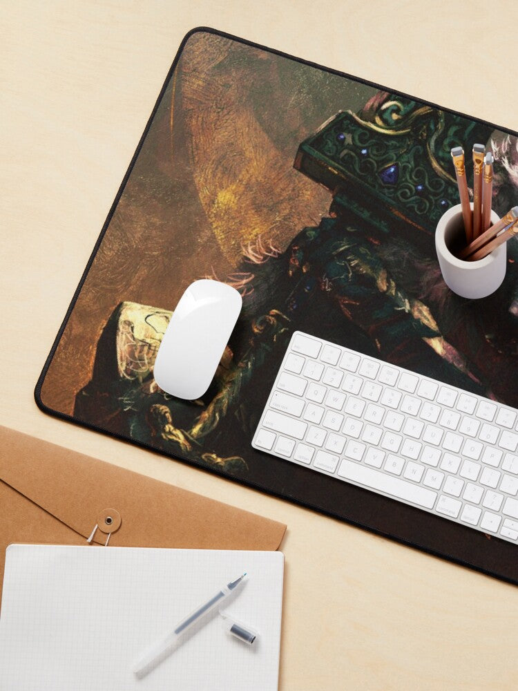 Wolf Sword-Man Mouse Pad | Gaming Accessory | Durable & Stylish Design