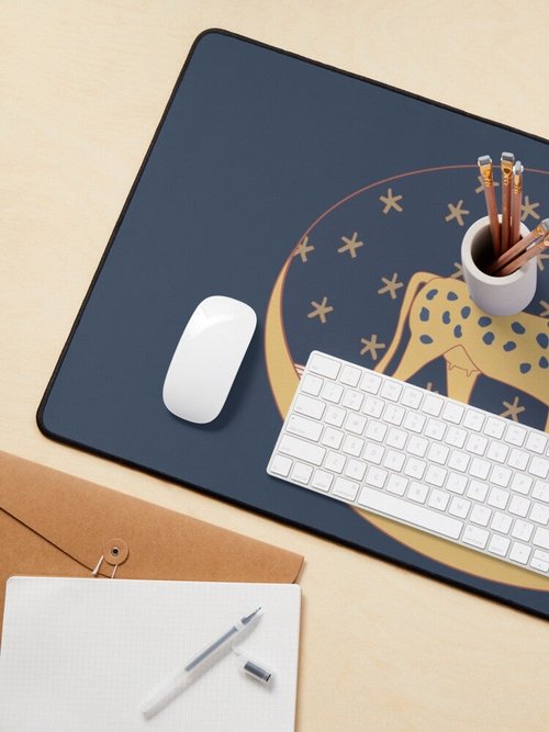 Celestial Cow Mouse Pad | Stylish Design for Home or Office Use