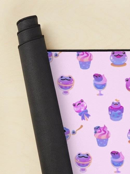 Blueberry Frog Mouse Pad | Colorful Design | Perfect for Home Office