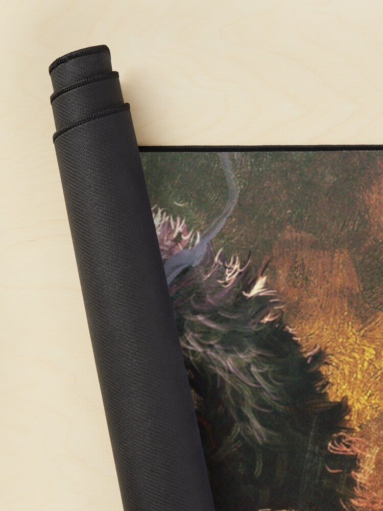 Wolf Sword-Man Mouse Pad | Gaming Accessory | Durable & Stylish Design